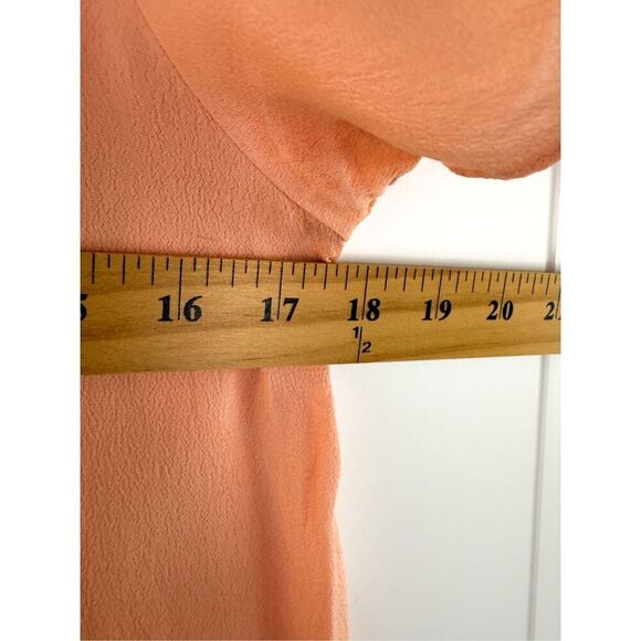 Anthropologie Maeve Tri Cut Peach Blouse Size 2 - Picture 4 of 8